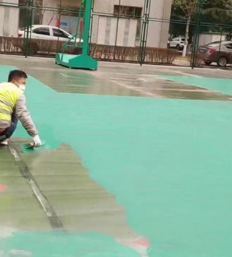 浦东球场地面翻新